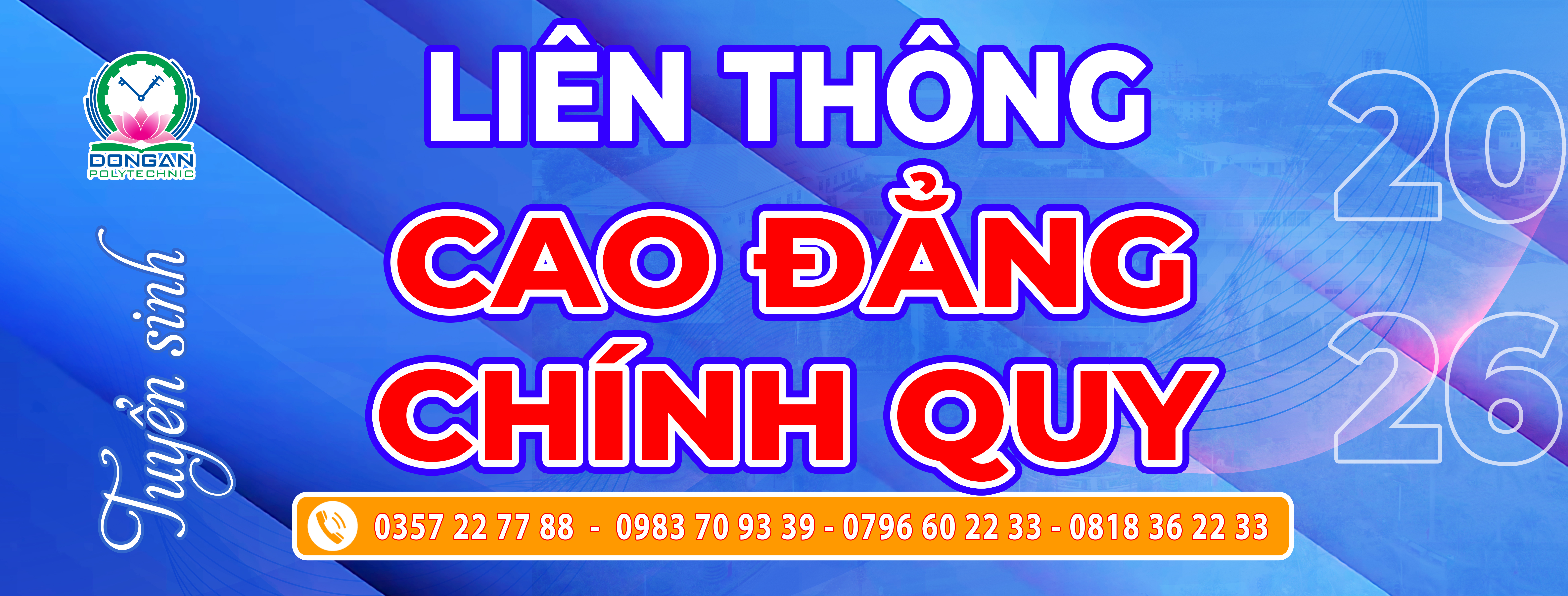 Tuyển sinh bậc liên thông Cao đẳng chính quy năm 2026