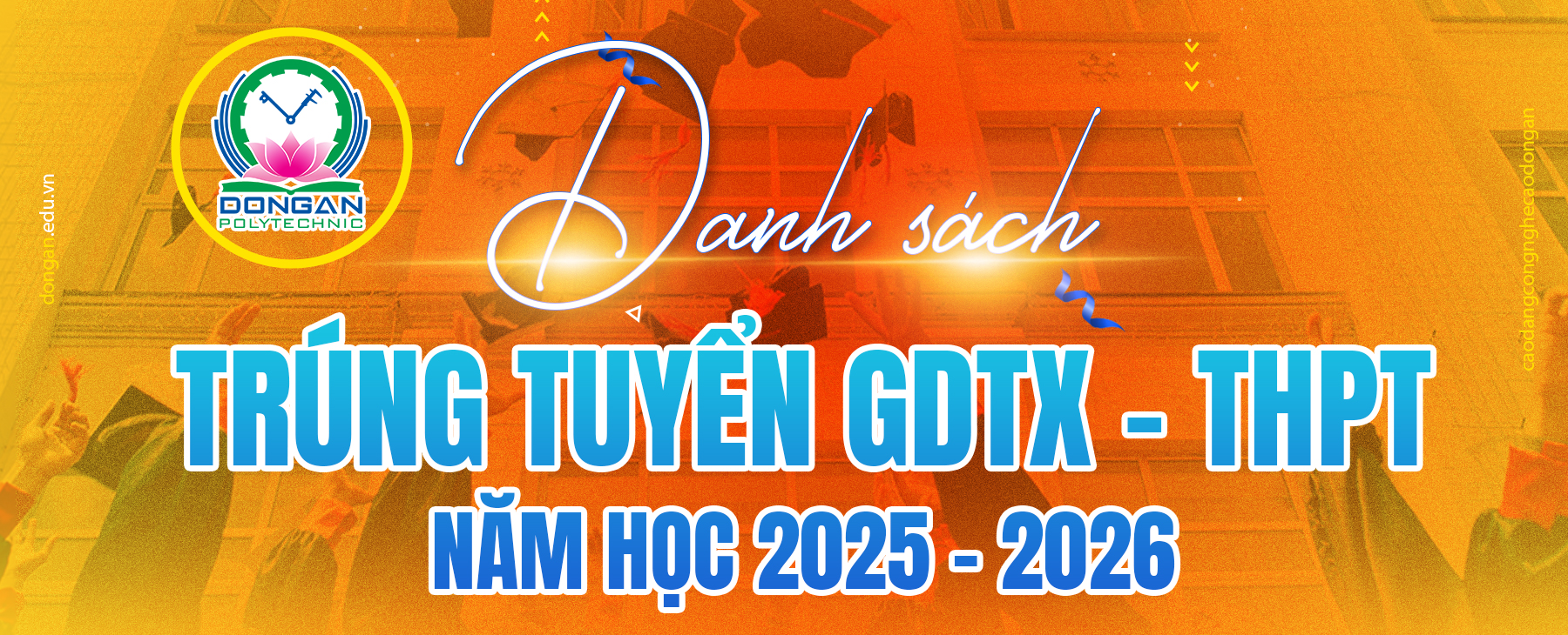 DANH SÁCH TRÚNG TUYỂN GDTX - THPT NĂM HỌC 2025 - 2026