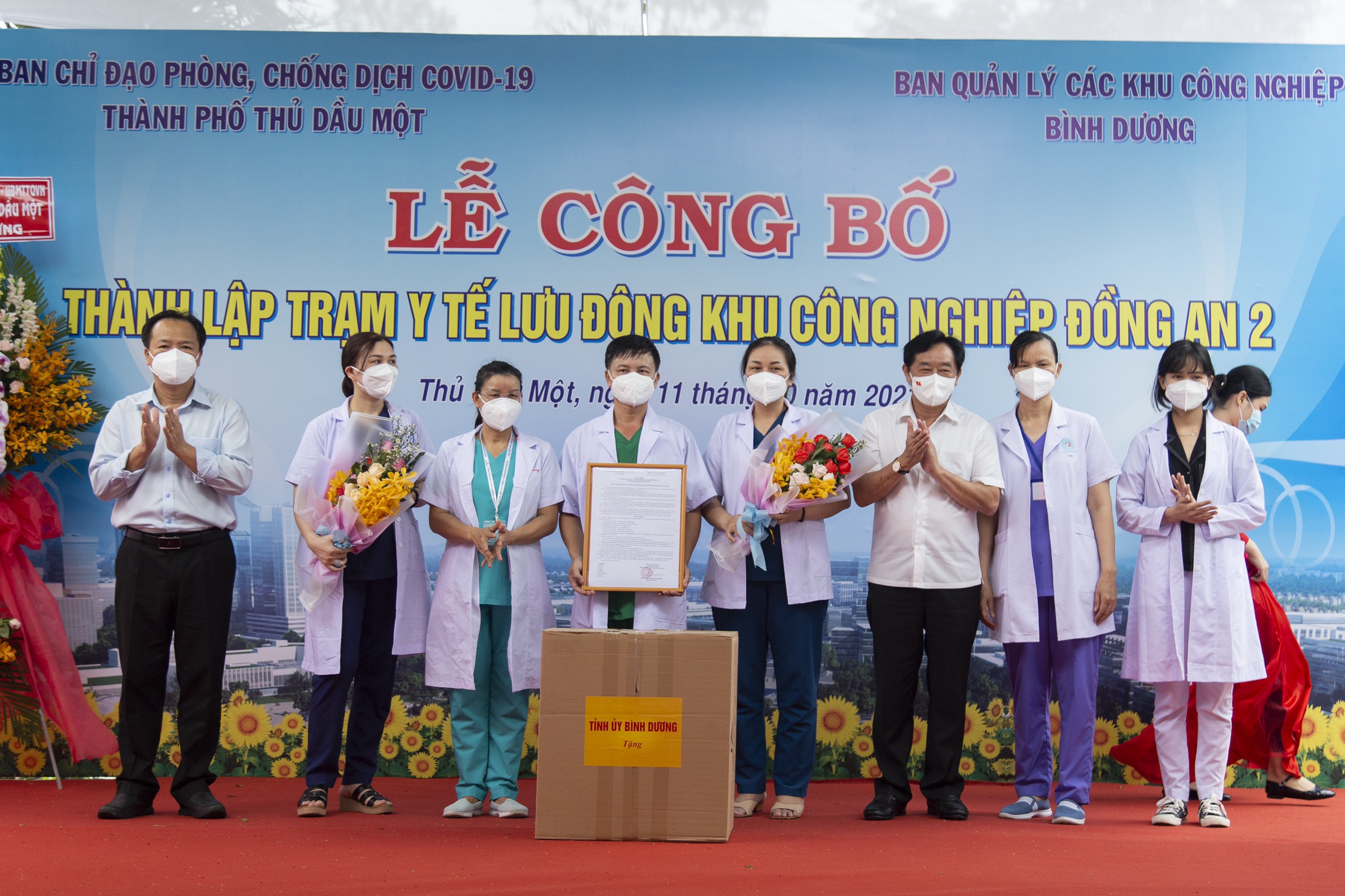 Công bố thành lập Trạm Y tế lưu động tại KCN Đồng An 2 - Hỗ trợ doanh nghiệp phục hồi sản xuất hậu COVID-19